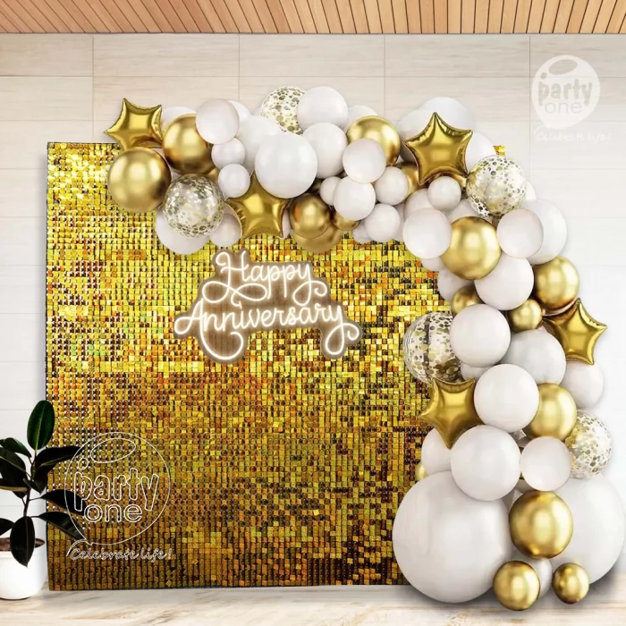 decorations Gold Sequin Surprise Anniversary Decoration