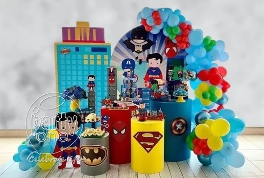 birthday Superhero Theme Decoration