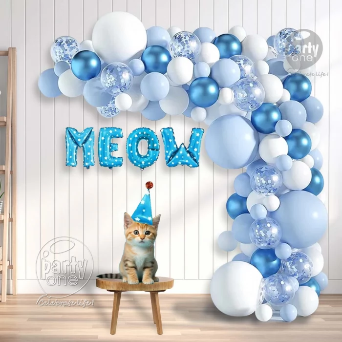 decorations Cute Meow Cat Birthday Decoration