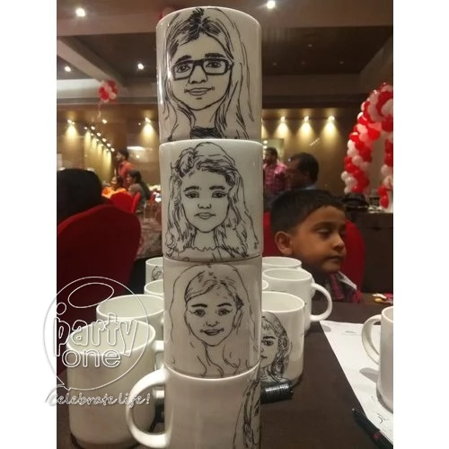 birthday Mug Caricature Artist