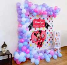 birthday Baby Girl Minnie Mouse Theme Decoration