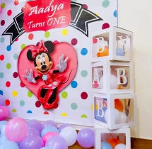 birthday Baby Girl Minnie Mouse Theme Decoration