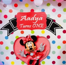 birthday Baby Girl Minnie Mouse Theme Decoration