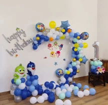 birthday Baby Shark Theme Birthday Decoration