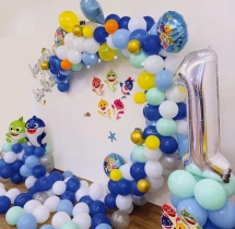 birthday Baby Shark Theme Birthday Decoration