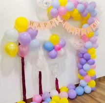 birthday Happy Birthday Multicolor Balloon Decoration