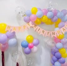 birthday Happy Birthday Multicolor Balloon Decoration