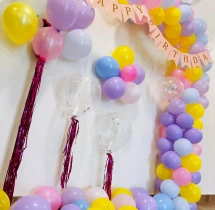 birthday Happy Birthday Multicolor Balloon Decoration