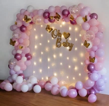 decorations Sweet Pink and White Oh Baby Decoration