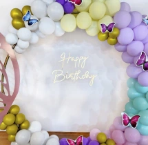 birthday Vibrant Butterfly Ring Birthday Decoration