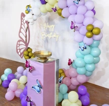 birthday Vibrant Butterfly Ring Birthday Decoration