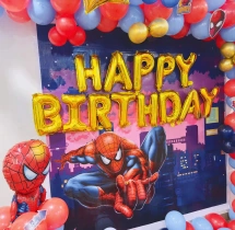 birthday Marvel Spiderman Theme Decoration