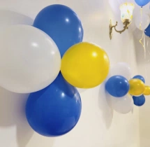 birthday Gold and Blue Balloon Blast Decoration