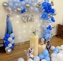 birthday Amazing Frozen Theme First Birthday Decoration