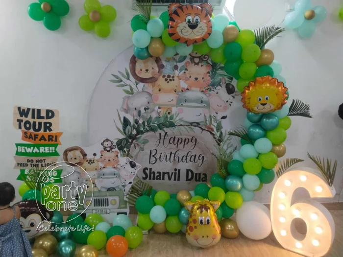 birthday Wild Safari Adventure Birthday Ring Decor