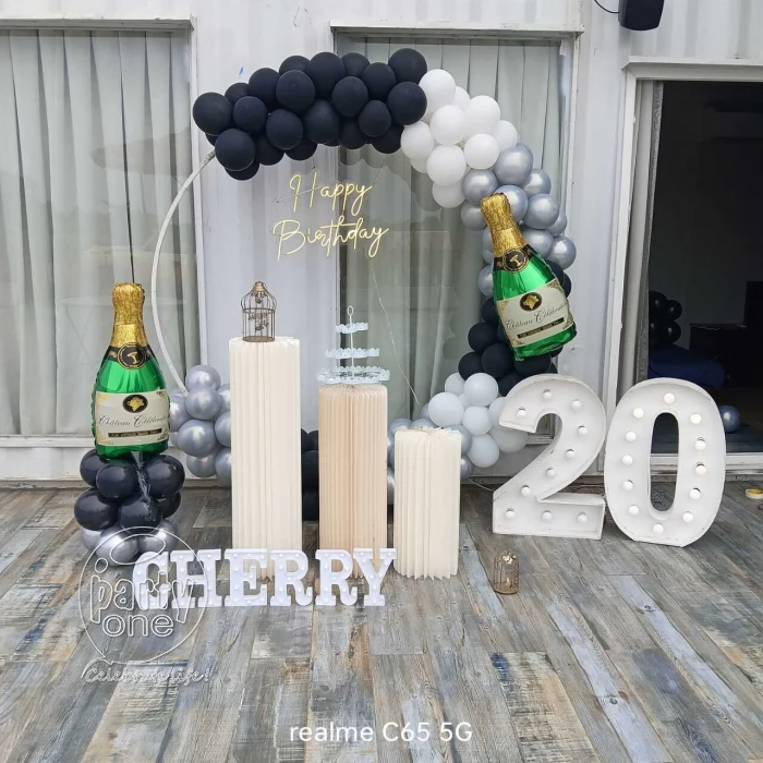 birthday Adults Birthday Party Champagne Decor