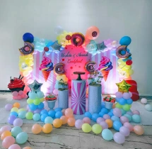 birthday Candy Theme Balloon Decor