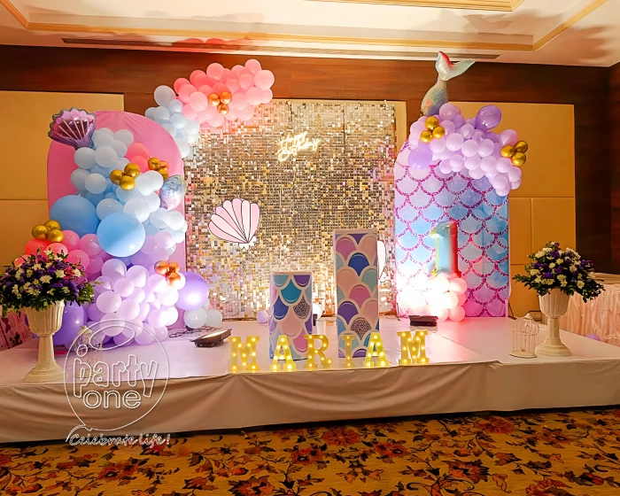 birthday Mesmerizing Mermaid Sequin Birthday Decor