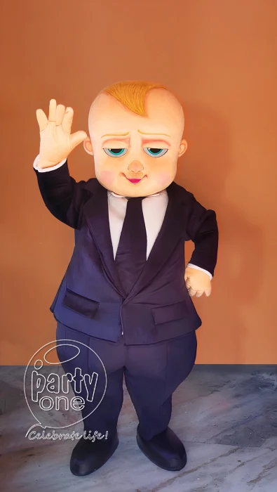 birthday Boss Baby Mascot Character