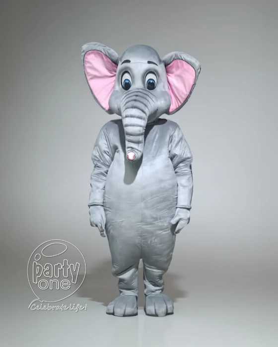 birthday Elephant Mascot Cartoon Character