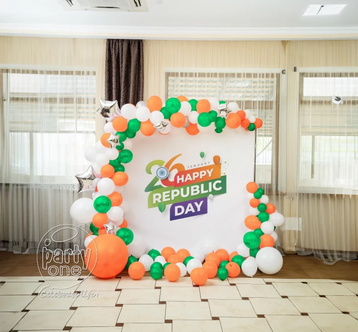 festival decorations Republic Day Ring Balloon Decor