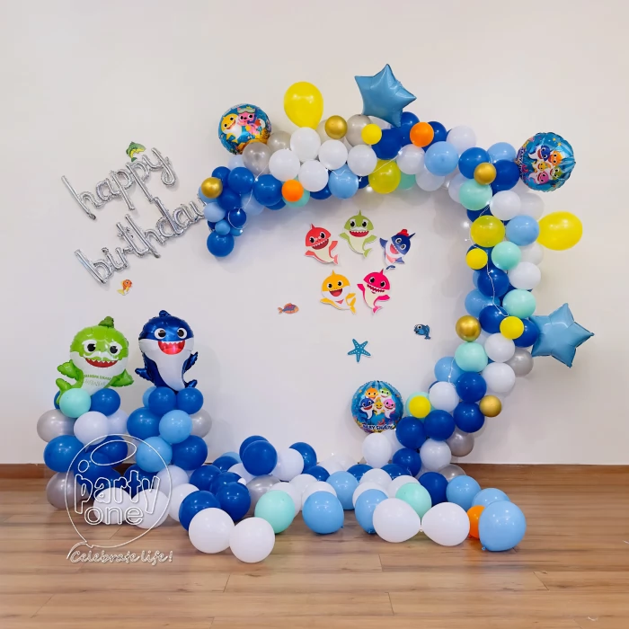 birthday Baby Shark Theme Birthday Decoration