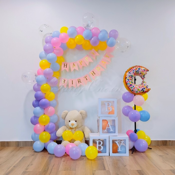 birthday Candy Theme Balloon Arch Decoration