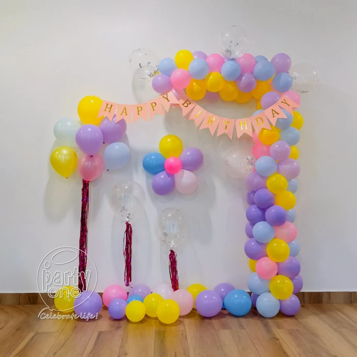 birthday Happy Birthday Multicolor Balloon Decoration
