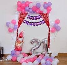 birthday Girls Lipstick Theme Birthday Decoration