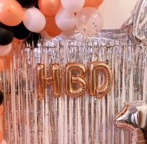 birthday Lovely 18 Rose Gold Birthday Wall Decoration