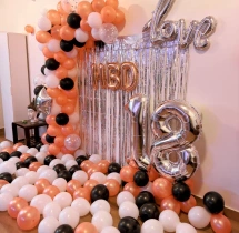 birthday Lovely 18 Rose Gold Birthday Wall Decoration