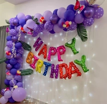 birthday Bluish Purple Delight Birthday Decoration