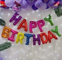 birthday Bluish Purple Delight Birthday Decoration