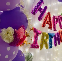 birthday Bluish Purple Delight Birthday Decoration