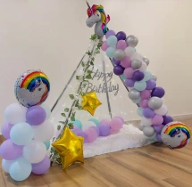 birthday Kids Unicorn Theme Birthday Canopy Decor