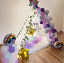 birthday Kids Unicorn Theme Birthday Canopy Decor