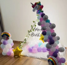 birthday Kids Unicorn Theme Birthday Canopy Decor