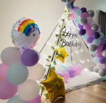 birthday Kids Unicorn Theme Birthday Canopy Decor