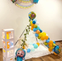 birthday Kids Cocomelon Theme Canopy Decoration