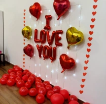 decorations I Love You Red Foil Balloon Decoration