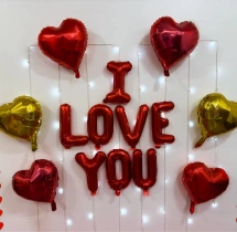 decorations I Love You Red Foil Balloon Decoration