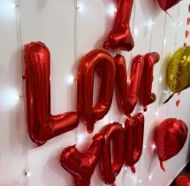 decorations I Love You Red Foil Balloon Decoration