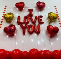 decorations I Love You Red Foil Balloon Decoration