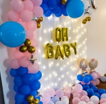 decorations Oh Baby Pink and Blue Baby Shower Decor