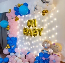 decorations Oh Baby Pink and Blue Baby Shower Decor