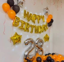 birthday Essential Black and Gold Birthday Decor