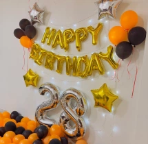 birthday Essential Black and Gold Birthday Decor