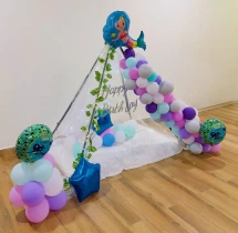 birthday Kids Mermaid Theme Birthday Canopy Decoration