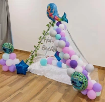 birthday Kids Mermaid Theme Birthday Canopy Decoration