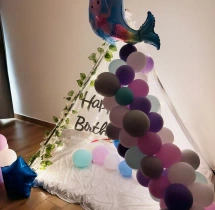 birthday Kids Mermaid Theme Birthday Canopy Decoration